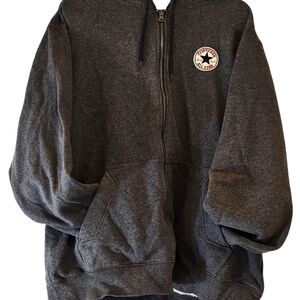 Converse Gray Zip-Up Hoodie